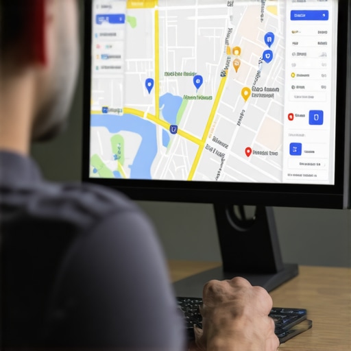 Digital marketer reviewing local SEO analytics for Baton Rouge business