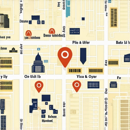 Map of Baton Rouge highlighting local SEO zones and landmarks. 