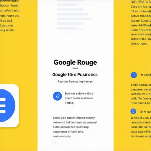 Infographic illustrating step-by-step process to improve Google My Business profile for local SEO success in Baton Rouge.
