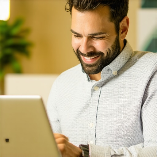 Business owner enhancing Google My Business details for local SEO in Baton Rouge