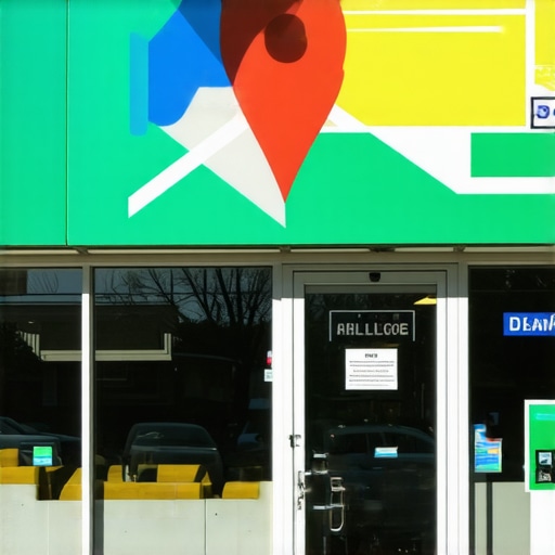 Storefront in Baton Rouge with Google Maps marker
