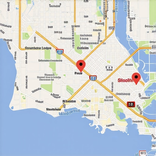 Digital map highlighting Baton Rouge SEO strategies