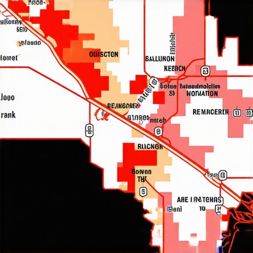 Map of Baton Rouge highlighting different zones with SEO signals for local rankings.